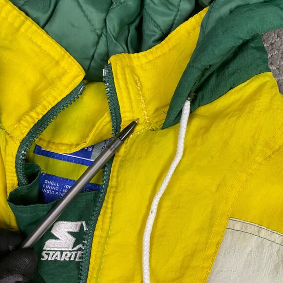 Vintage 90s Starter Seattle Supersonics Jacket Men's XL Pullover Puffer Parka - Picture 5 of 13